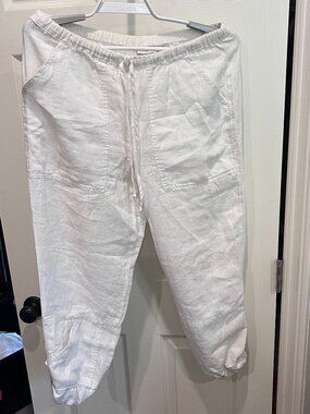 Chico's White Linen Pants